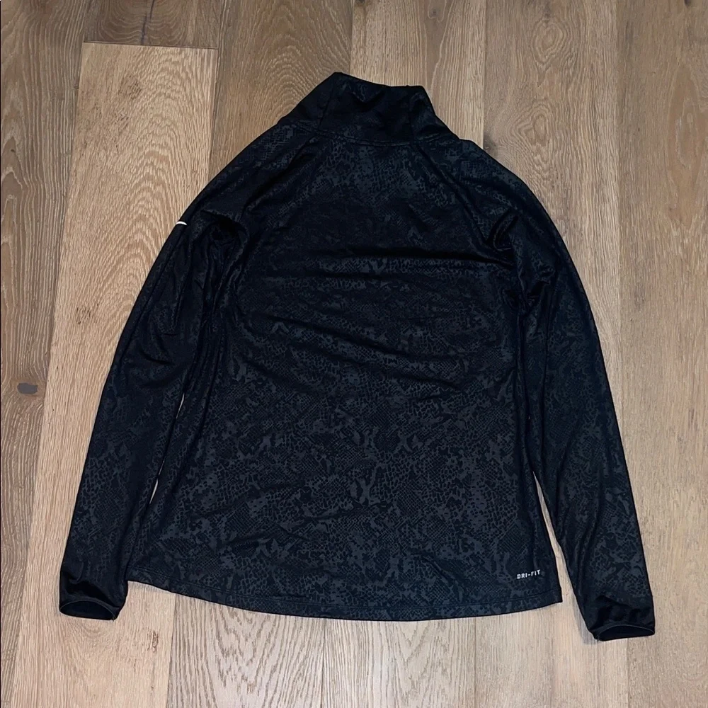 Nike Pro Dri Fit Shirt Embossed Heights Vixen Long Sleeve Zip Women's xl